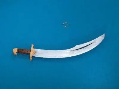 Iron Sword 3D Model Low-poly 3D model