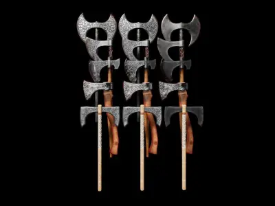Melee Weapons Mega Pack Low-poly 3D model