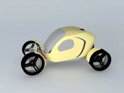 Pumpkin Car Free 3D model