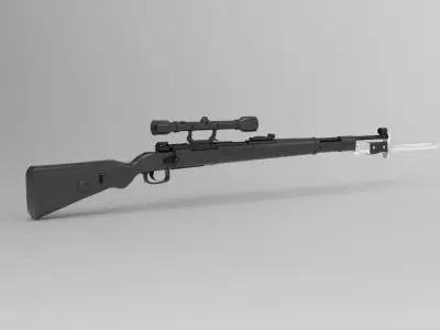 Mauser Kar98k rifles 3D model
