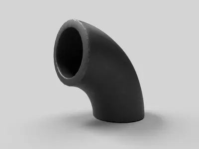Elbow Pipe Long Radius 1 inch 3D model