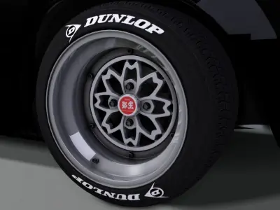 Techno Racing Yayoi Low-poly 3D model