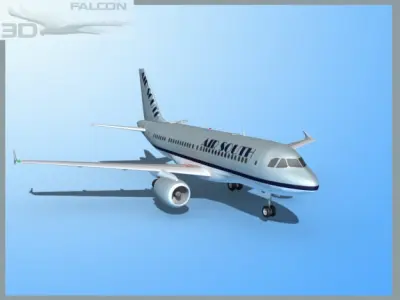 Falcon3D A319 Air South 3D model