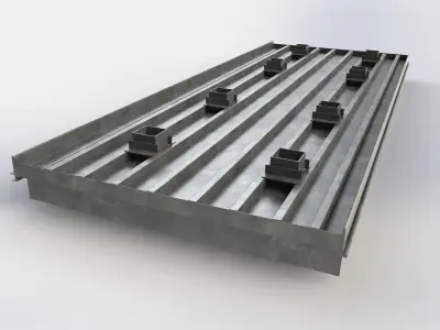 Kiln Car Frame Free 3D model