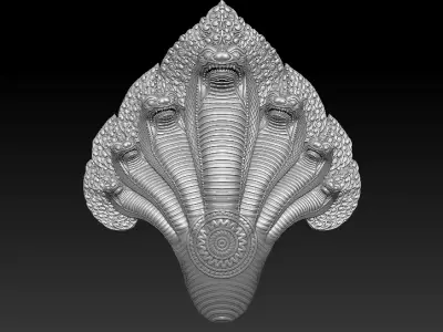 Dragon Cambodia Naga 3D print model 3D print model