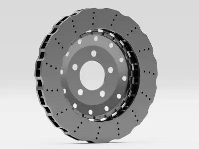 RS Brake Caliper and Brake Disc 3D model