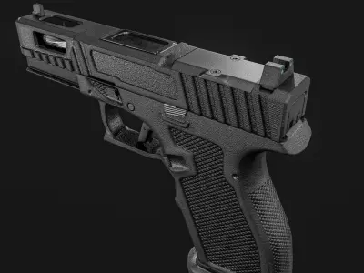 PSA Sabre Dagger Full Size - S 9mm Pistol Low-poly 3D model