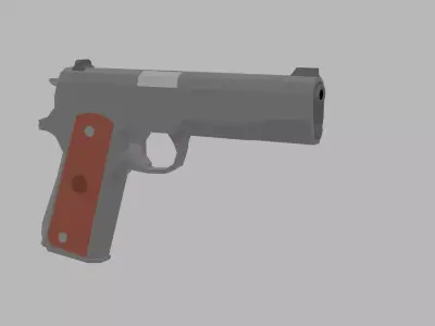Low Poly Colt m1911 Low-poly 3D model