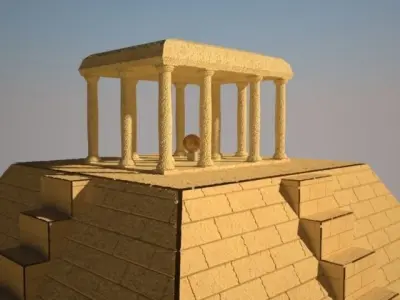 Historic Pyramid Temple 3D model
