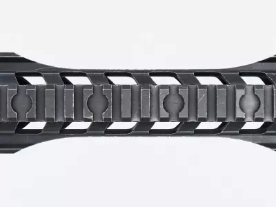 AR15 - M4A1 - Night Rail 5x56 Handguard LowPoly Low-poly 3D model