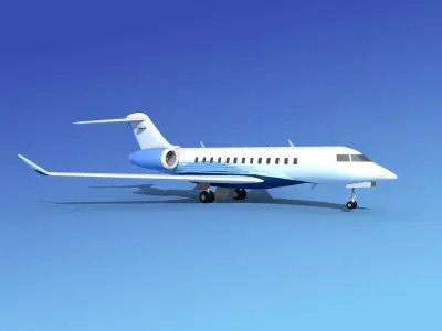 Global Express XRS V08 3D model