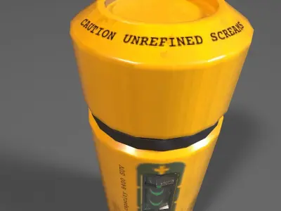 Monsters INC Bottle Low-poly 3D model