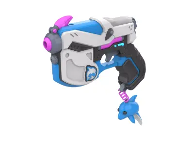  DVa Blaster Waveracer Skin - Overwatch - Commercial - STL 3D print model