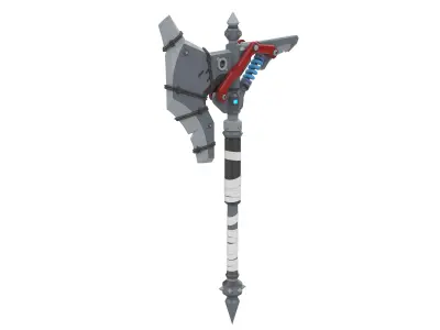 Junker Queen Axe - Overwatch - STL and CAD bundle - Commercial 3D print model