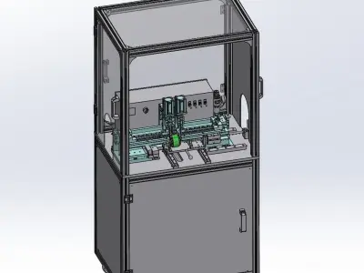 E type spring pack assembly machine 3D model