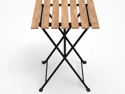TARNO table black Low-poly 3D model