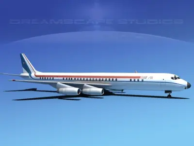 Douglas DC-8-63 Brit Air 3D model