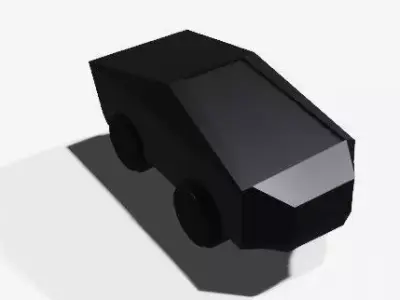 tesla cyber truck Free low-poly 3D model