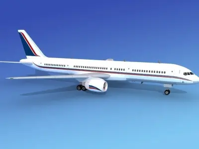 Boeing 757-200 Corporate 3 3D model