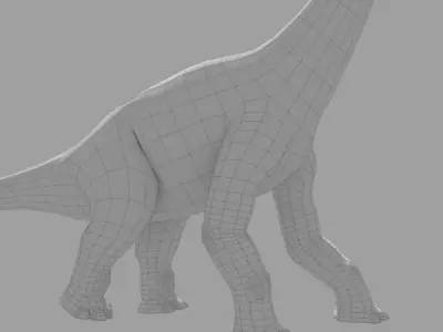 Brachiosaur Low-poly 3D model