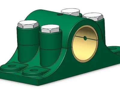 Split fluid bearing Free 3D print model