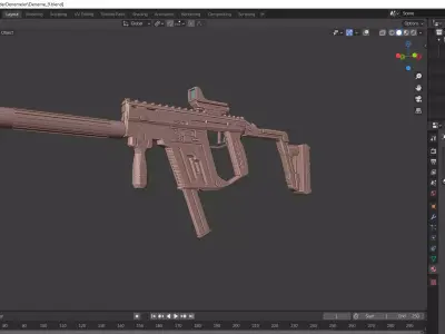 SMG Kriss Vector Free 3D model