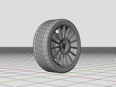 Alfa Romeo 147 5 door 2019 Wheel 3D Model 3D model