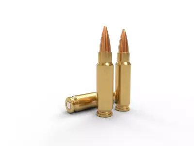 57x28mm FN Ammo Low-poly 3D model