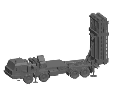 S-350 missile system 3D model