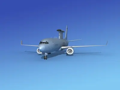 Boeing E-8 Posiedon AEWS Luftwaffe 3D model