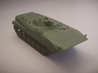 Simple BMP-1 IFV Low-poly 3D model