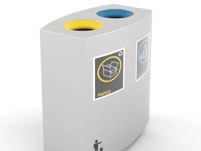 Ashtray Bin Free 3D model