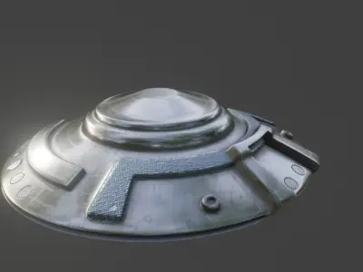 UFO Spaceship Low-poly 3D model