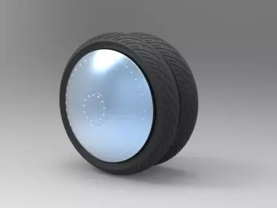 Double wheel 1 3D model