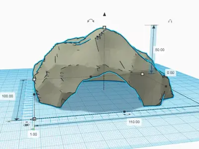 Small terrarium cave 3D print model