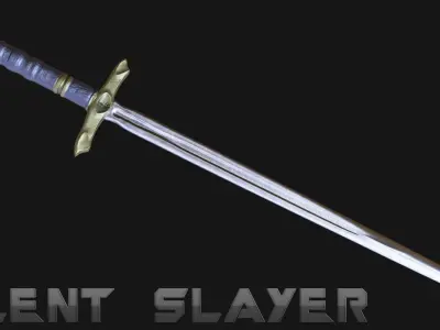 Silent Slayer Low-poly 3D model