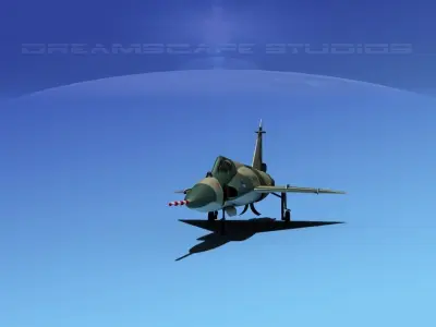 Convair F-102 Delta Dagger V03 USAF 3D model