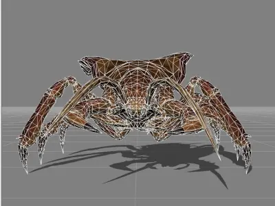 Centipede Animal Low-poly 3D model