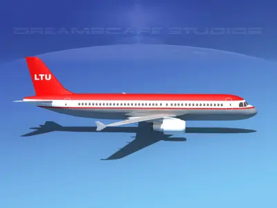 Airbus A320 LP LTU Low-poly 3D model