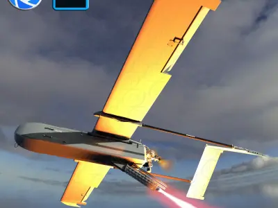 Ukrainian UAV  FP1 long range deep strike air drone Fire Point   3D model