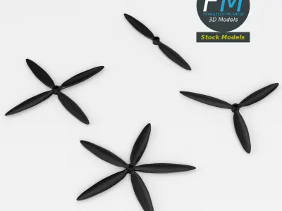 Airplane propellers 3D model