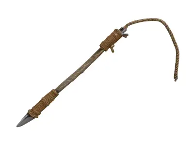 Primitive Harpoon Spear Weapon 3D model