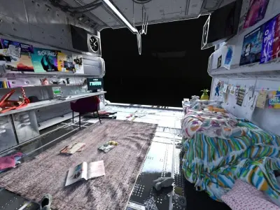 Science and technology bedroom 3D model