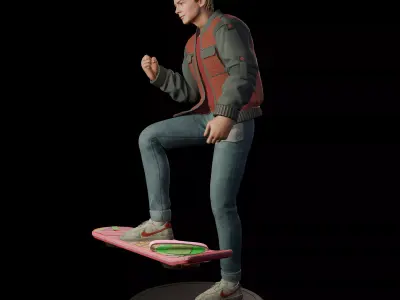 Marty McFly  80s Sci-Fi STL 3D Print Collectible 3D print model