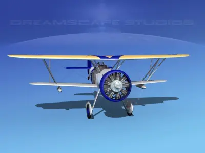 Curtiss F-11-C2 Goshawk V03 3D model