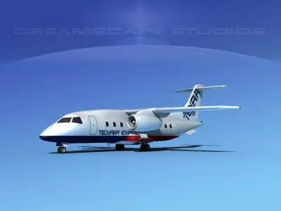 Dornier 328Jet Texair 3D model