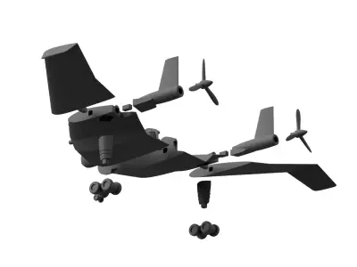 Indiana Jones BV-38 flying wing 3D print model