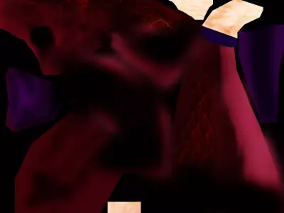 Dinoh the Monster Low-poly 3D model