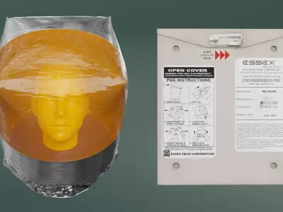 Protective Breathing Equipment Low-poly 3D model