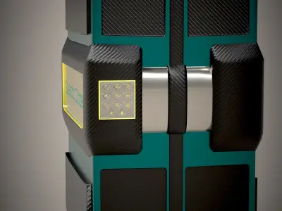 SciFi Suitcase Galactic Citizen with PBR 3D model